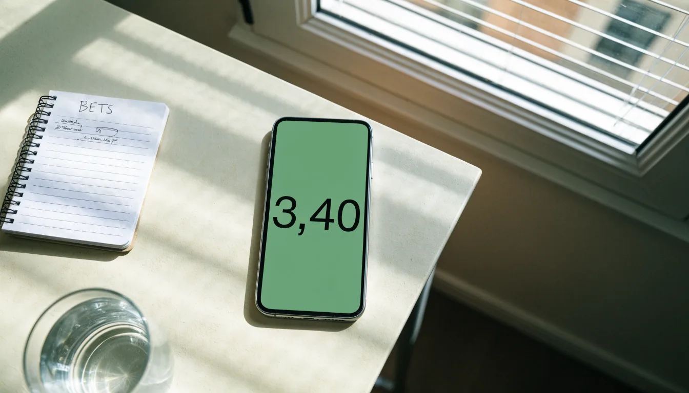 Un documento di identità appoggiato accanto a uno smartphone con un timer sullo schermo, su un tavolo da cucina